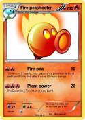 Fire peashooter