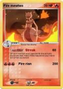 Fire mewtwo