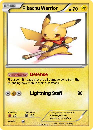 Pokemon Pikachu Warrior