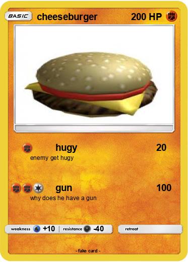 Pokemon cheeseburger
