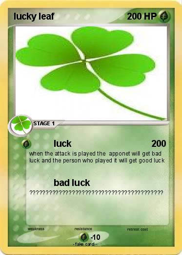 Pokemon lucky leaf