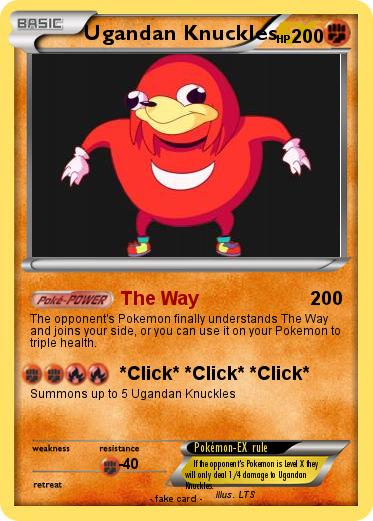 Pokemon Ugandan Knuckles