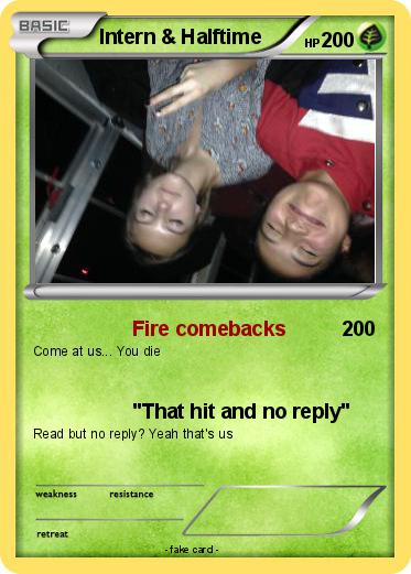 Pokemon Intern & Halftime