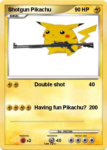 Pokemon Shotgun Pikachu