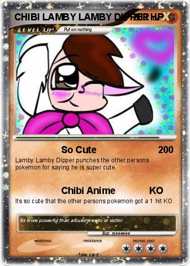 Pokemon CHIBI LAMBY LAMBY DIPPER