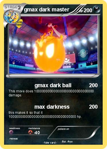 Pokemon gmax dark master