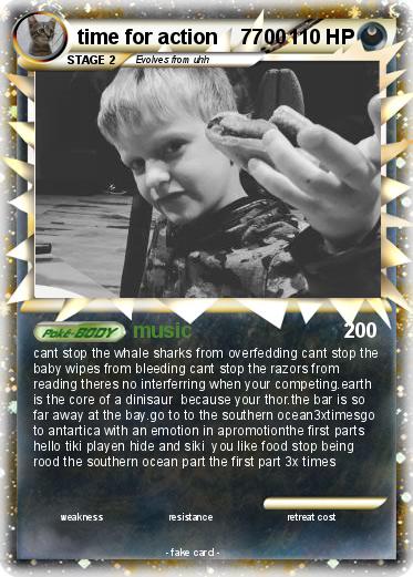 Pokemon time for action    7700