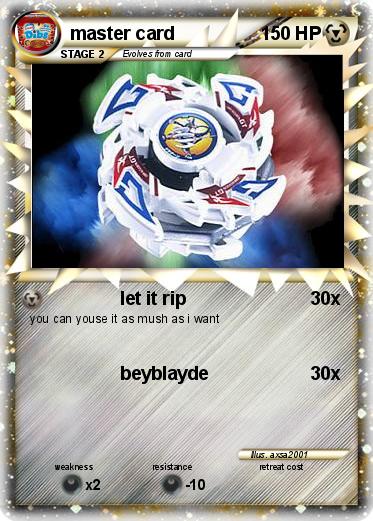 Pokemon master card