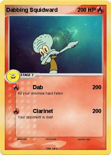 Pokemon Dabbing Squidward