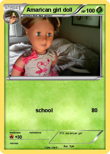 Pokemon Amarican girl doll