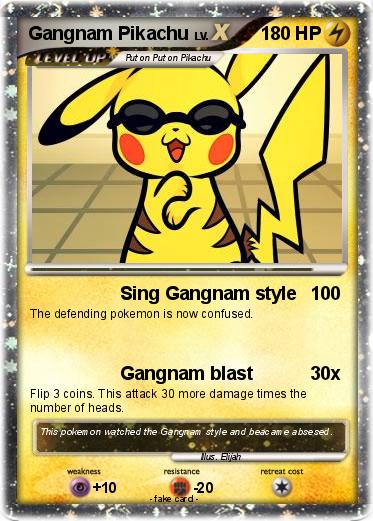 Pokemon Gangnam Pikachu