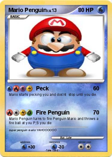 Pokemon Mario Penguin