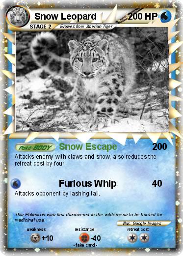 Pokemon Snow Leopard