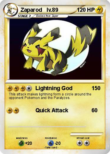 Pokemon Zaparod   lv.89