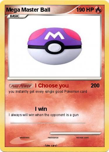 Pokemon Mega Master Ball