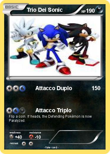Pokemon Trio Dei Sonic