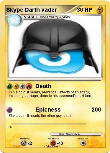 Pokemon Skype Darth vader