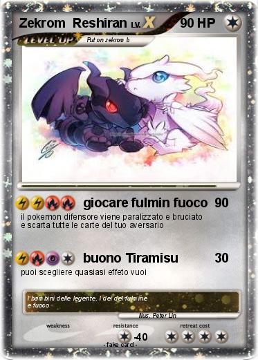 Pokemon Zekrom  Reshiran