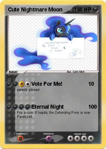 Pokemon Cute Nightmare Moon