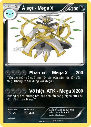 Pokemon Á sợt - Mega X