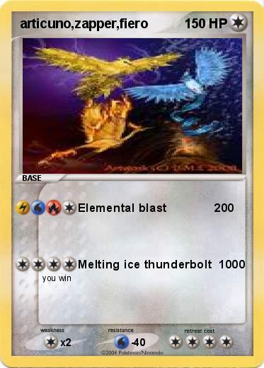 Pokemon articuno,zapper,fiero
