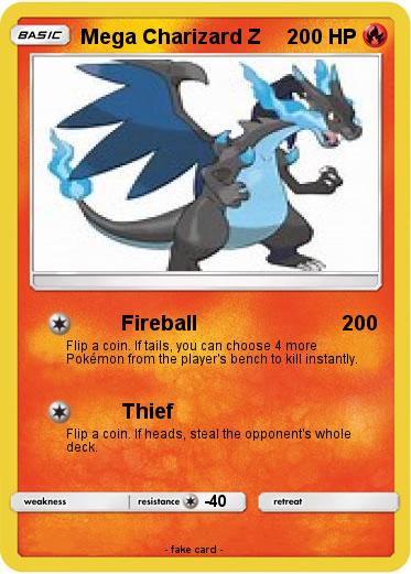Pokemon Mega Charizard Z