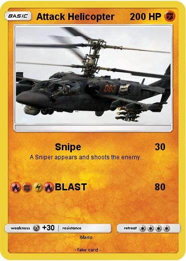 Pokemon Attack Helicopter