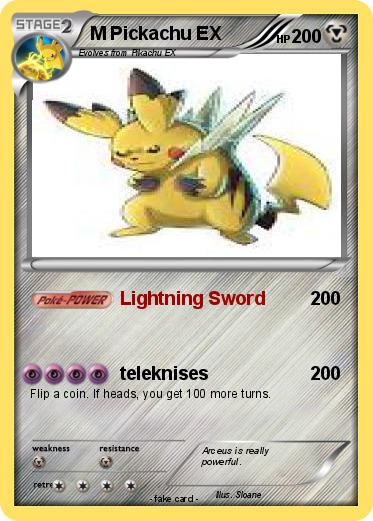 Pokemon M Pickachu EX
