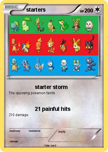 Pokemon starters