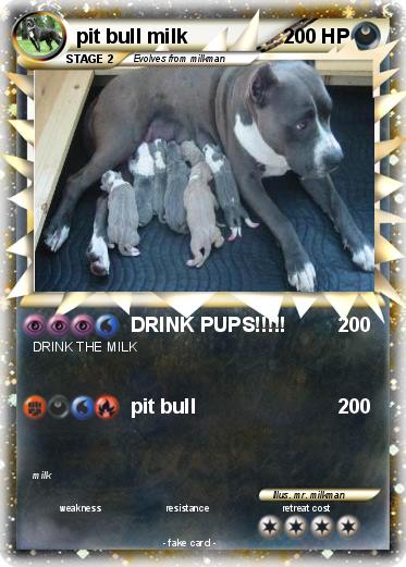 Pokemon pit bull milk