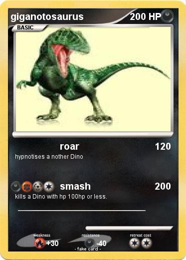 Pokemon giganotosaurus