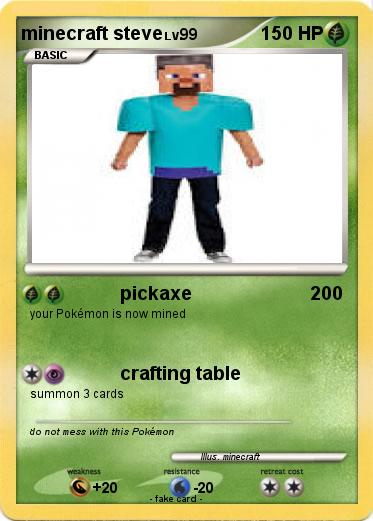 Pokemon minecraft steve