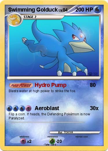 Pokemon Swimming Golduck