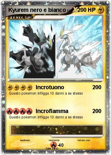 Pokemon Kyurem nero e bianco