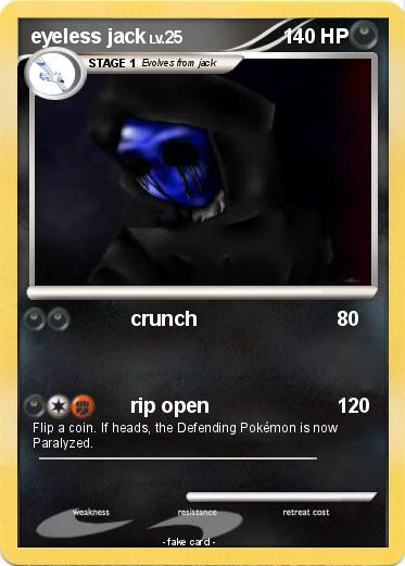 Pokemon eyeless jack