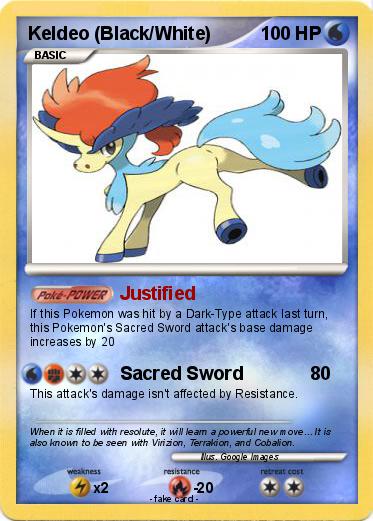 Pokemon Keldeo (Black/White)