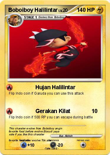 Pokemon Boboiboy Halilintar