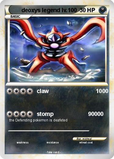 Pokemon deoxys legend lv.100