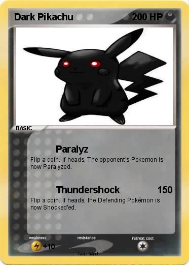 Pokemon Dark Pikachu