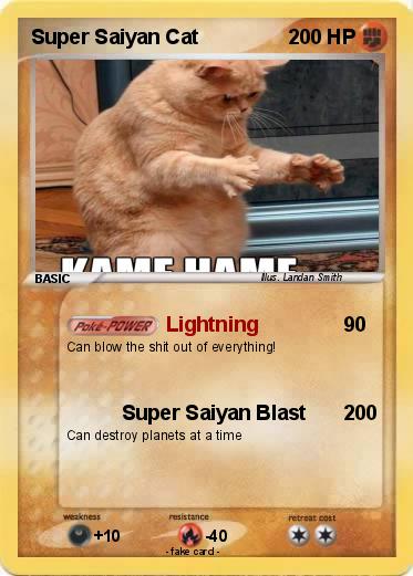 Pokemon Super Saiyan Cat
