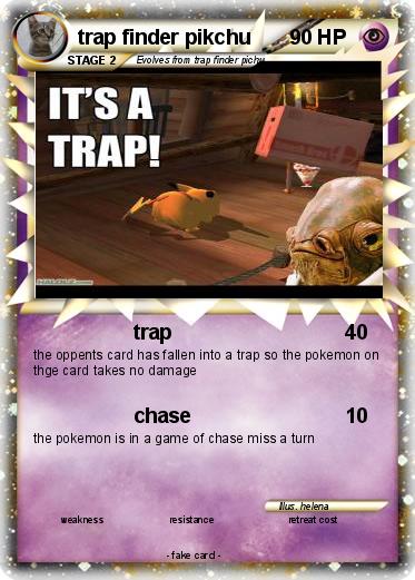 Pokemon trap finder pikchu