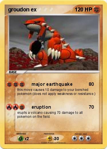 Pokemon groudon ex