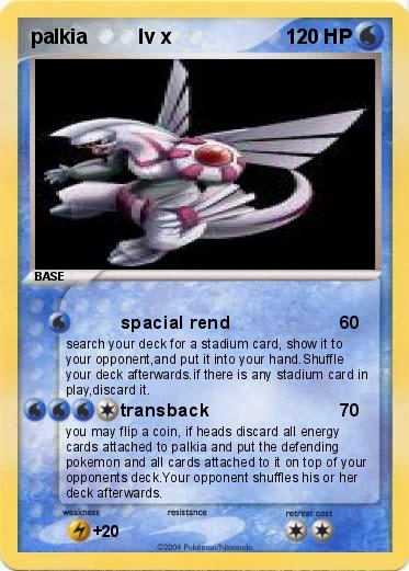 Pokemon palkia         lv x