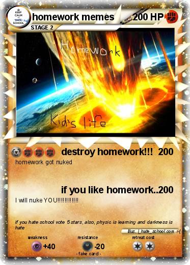 Pokemon homework memes