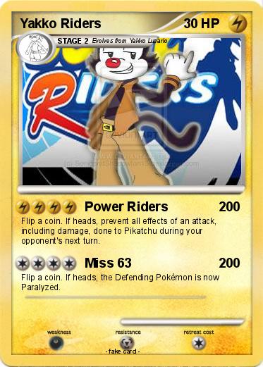 Pokemon Yakko Riders