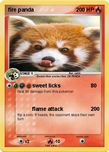 Pokemon fire panda