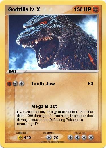Pokemon Godzilla lv. X