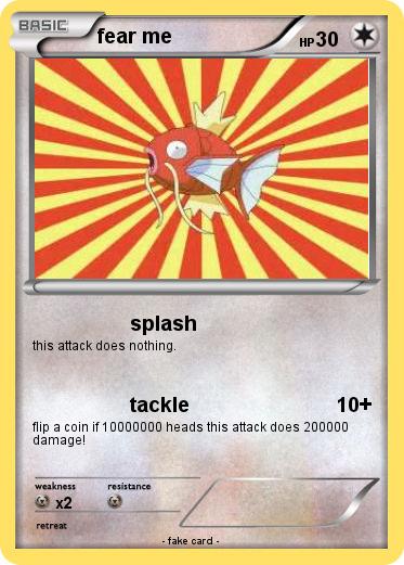 Pokemon fear me
