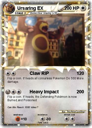 Pokemon Ursaring EX