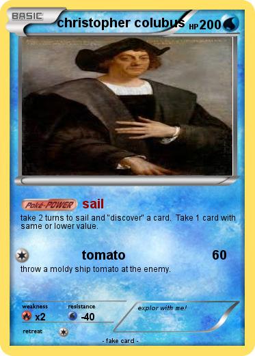 Pokemon christopher colubus